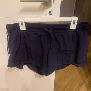 Navy blue lululemon hotty hot shorts!